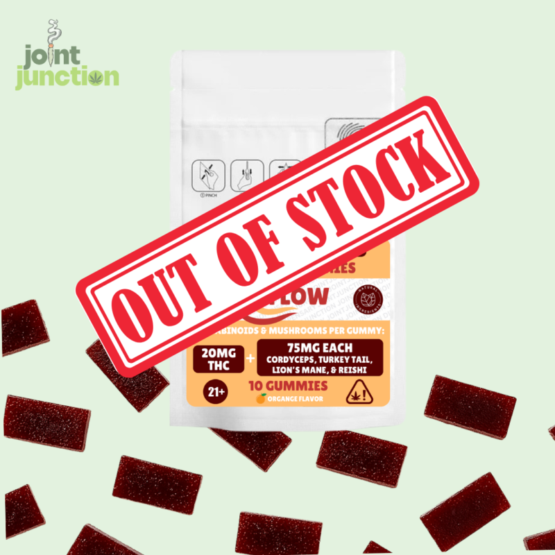 Organic Flow Daytime Gummies (10-PK) | 20mg THC & Adaptogen Mushrooms