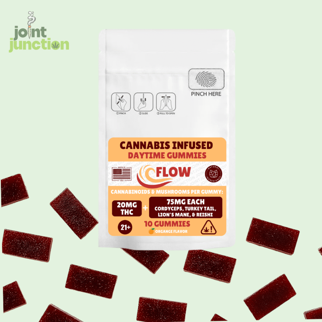 Organic Flow Daytime Gummies (10-PK) | 20mg THC & Adaptogen Mushrooms