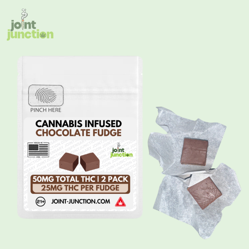 25MG THC Fudge Squares - 2 Pack (50MG Total THC)